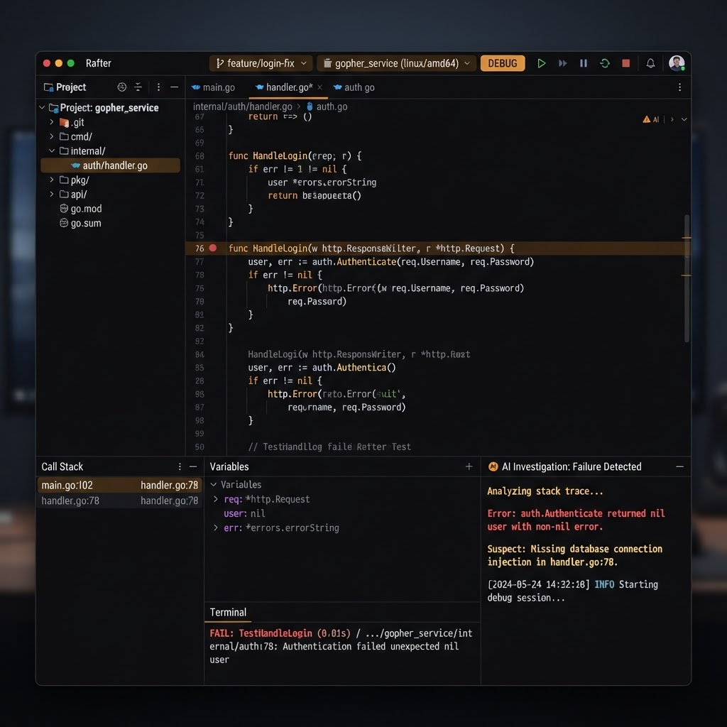 Rafter — Debug mode